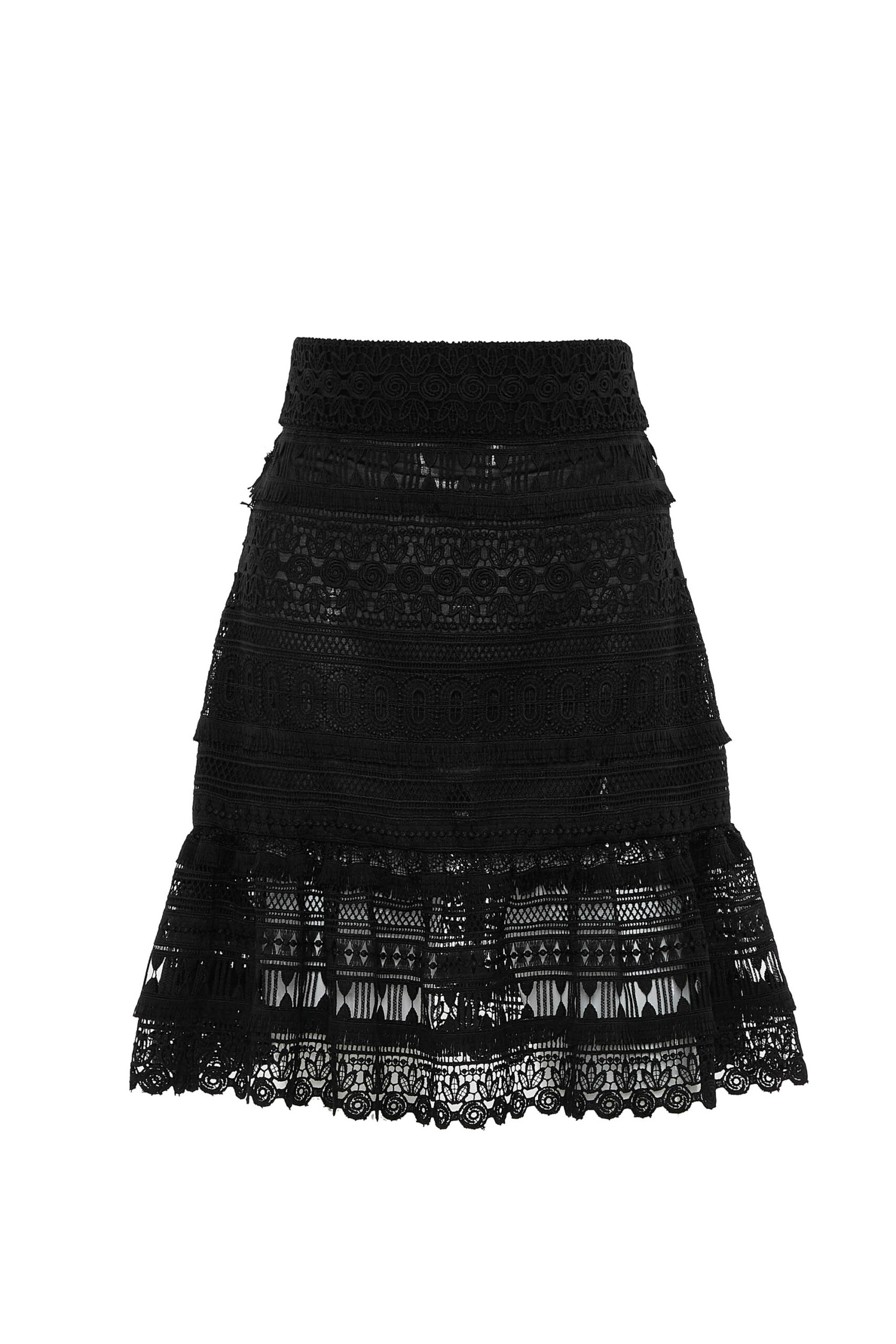 Guipure Midriff top/Mini Skirt - Charina Sarte | Official Website