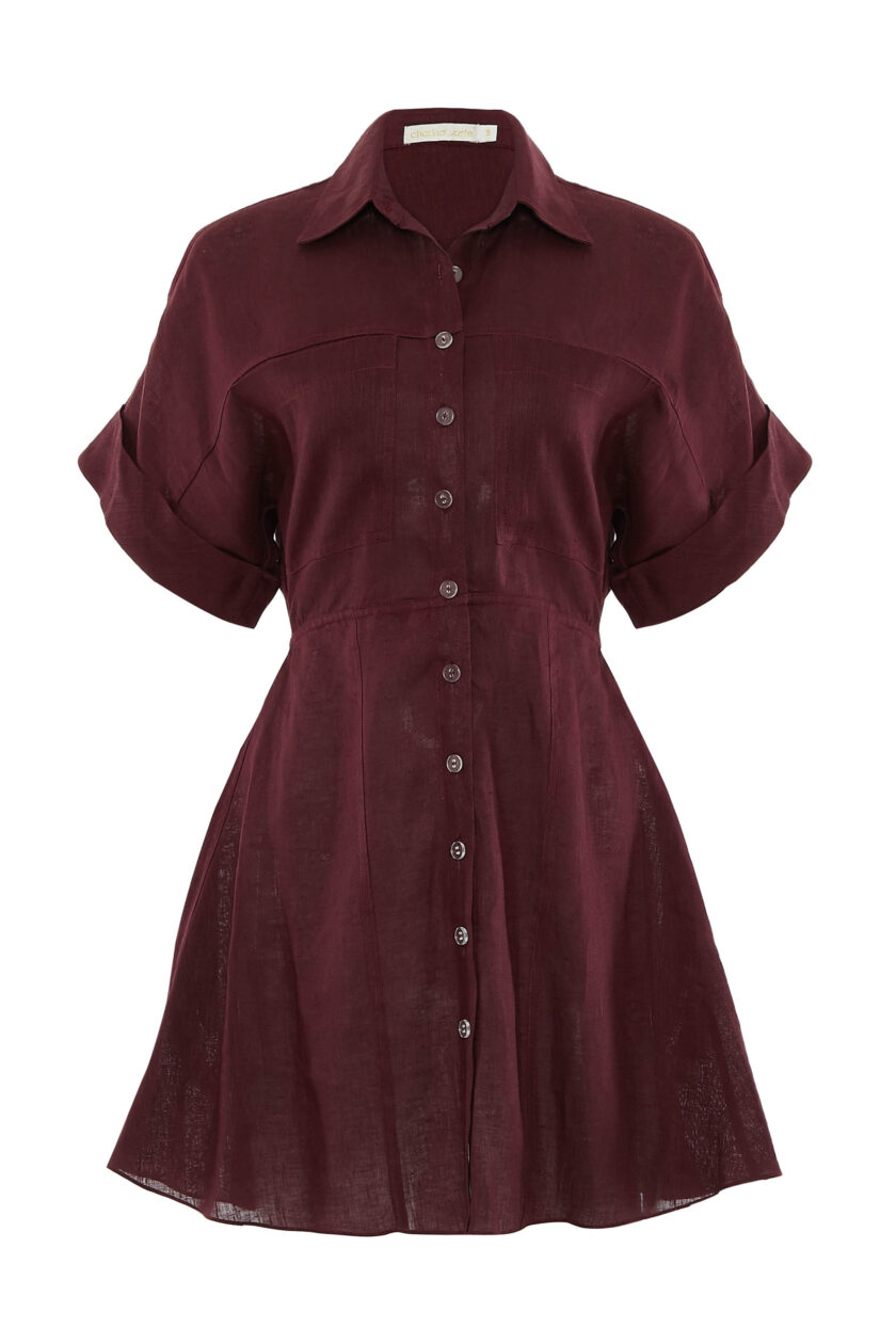 Linen Easy Shirt Dress - Charina Sarte | Official Website